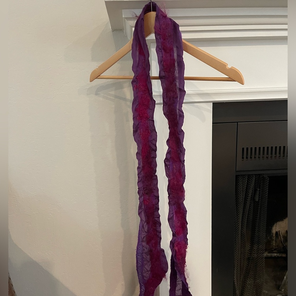 Hand Crafted Nuno-Felted Scarf By Tricia Biesmann View 3